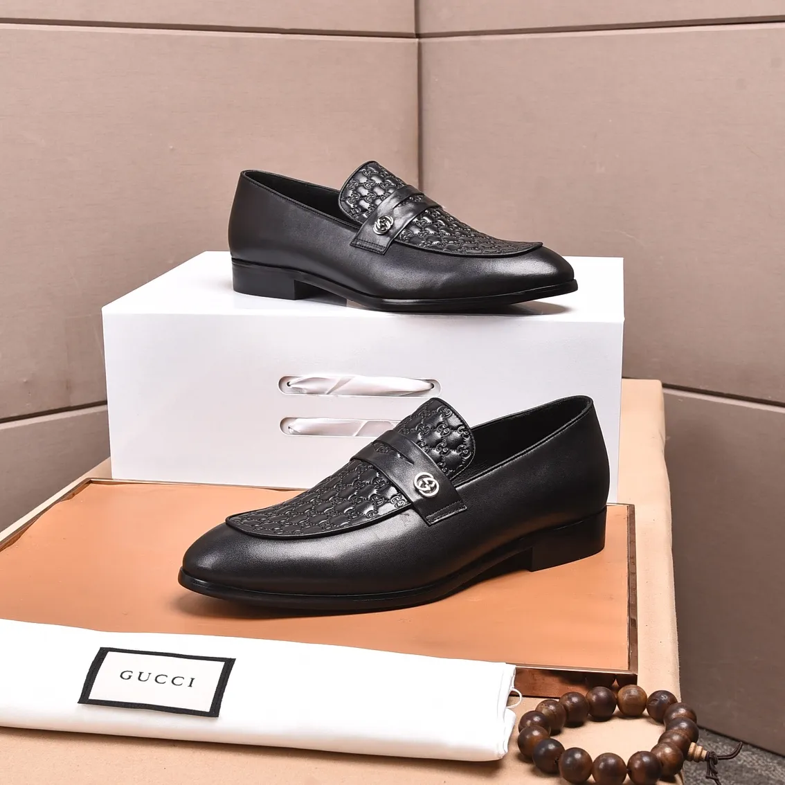 Men's shoes💰540📛📛Original (water-dyed cowhide) Gucci GUCCI official website formal shoes🌀 Italian🇮🇹imported cowhide➕top imported water-dyed cowhide lining💋Finely handmade original bottom, the real thing looks better when photographed in person Standard size 38-44